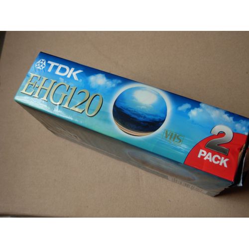 Cassette vidéo VHS vierge TDK E-HG 120