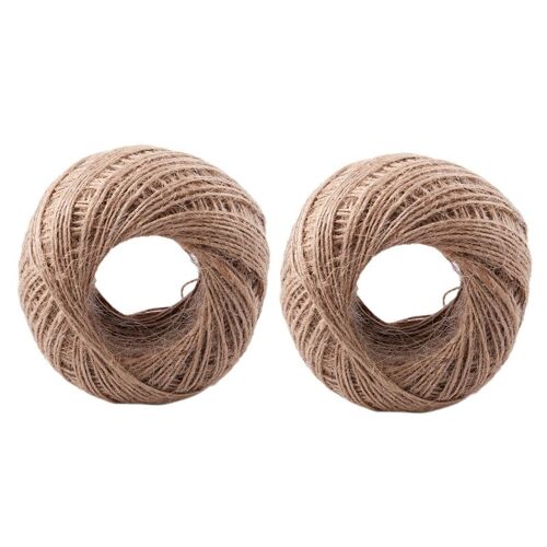 Ficelle En Jute, 2x100 Mètres, Cordficelle En Jute, 2x100 Mètres, Corde