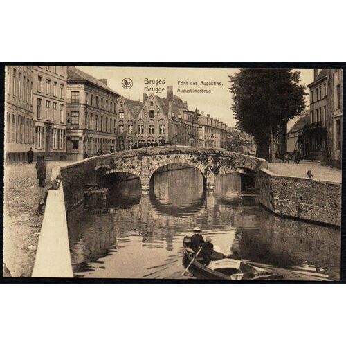 Carte Postale Ancienne, Belgique, Bruges - Brugge, Pont Des Augustins