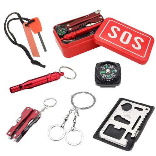 Kit De Survie - 9 X 6 X 3 Cm