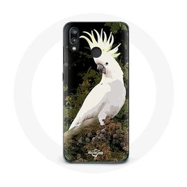 Coque Pour Huawei P20 Lite Cacatoes Perroquets Blanc Sur L'arbre