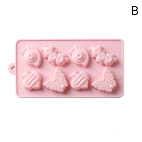 Moules À Gâteaux En Silicone À 8 Cellules Style Escargot Insecte, Plateau De Gelée De Cuisine, Haute Qualité, Moule À Glace Au Chocolat, Biscuit, Ustensiles De Cuisson Bougie D8m4