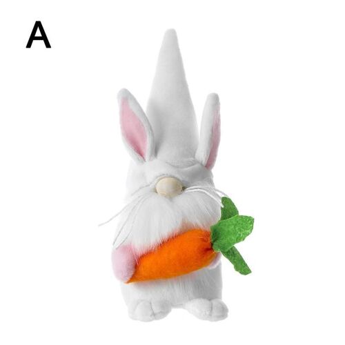 Poupée De Pâques Sans Visage, Jouet De Lapin Mignon De Dessin Animé, Ornements De Vacances Pour Enfants, Cadeaux Pour La Maison, Figurines De Bureau Gno K5z9