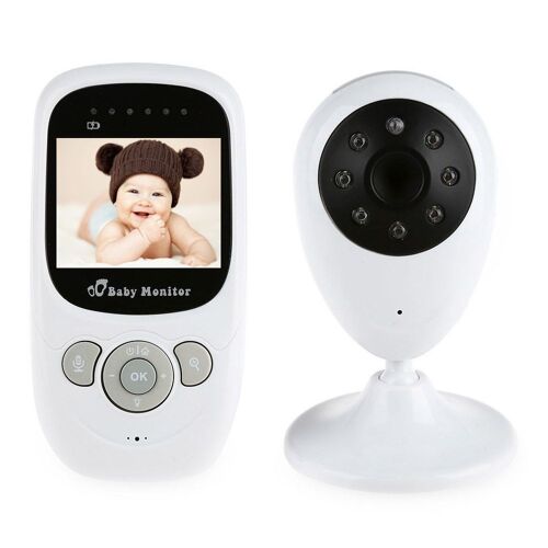 Ecoute-Bébé Vidéo Sans Fil Avec Vision Nocturne Talkie Bidirectionnelle Moniteur Lcd 2.4" Sp880