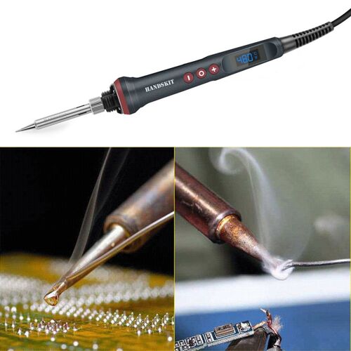 Fer à souder électrique Portable avec affichage numérique LED 90W, Station de travail à température réglable, crayon thermique, outils de réparation de soudage #38