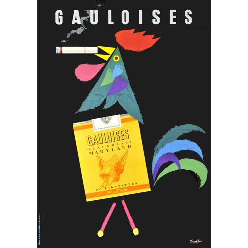 Affiche Gauloise Cigarette