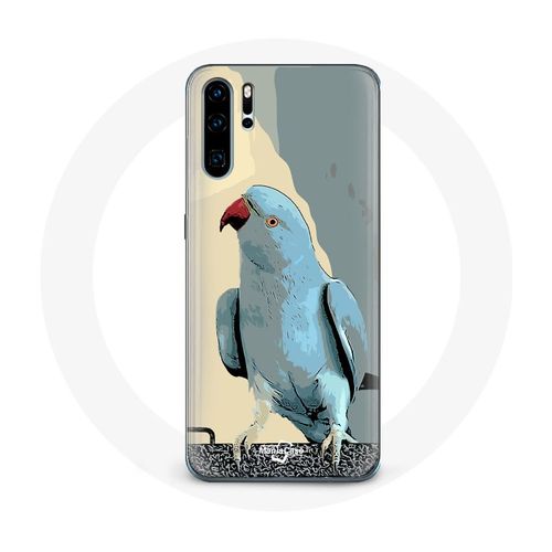 Coque Pour Huawei P30 Perruches Perroquets Bleu
