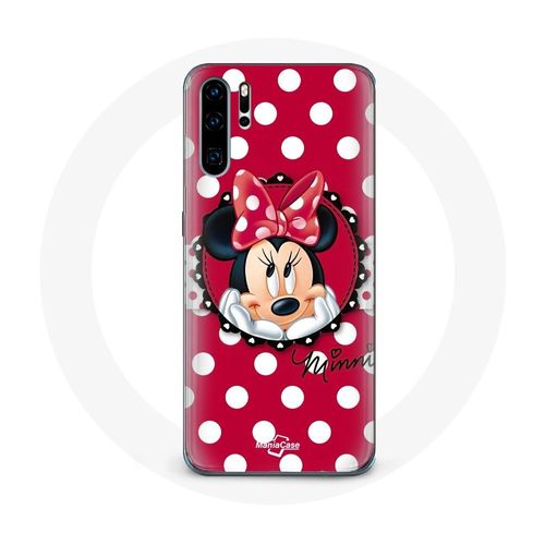 Coque Pour Huawei P30 Pro Minnie Mouse Dessin Animé Rouge