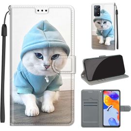 Etui Coque Xiaomi Redmi Note 11 Pro 5g Global, Antichoc Housse Note 11 Pro Global Cuir Pu Portefeuille Etui Avec [Fentes Pour Cartes] Coque Pour Note 11 Pro+ 5g (India) / Note 11e Pro