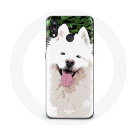 Coque Pour Huawei P20 Lite Samoyède Blanc Race De Chiens