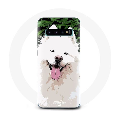 Coque Pour Samsung Galaxy S10 Edge Samoyède Blanc Race De Chiens