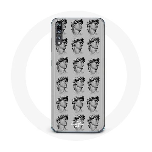 Coque Pour Huawei P20 Statue Fond Gris