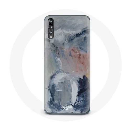 Coque Pour Huawei P20 Fond De Texture Abstraite Gris