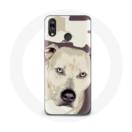 Coque Pour Huawei P20 Lite Chien De Pitbull Blanc