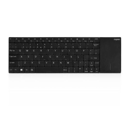 Rapoo E2710 - Clavier - avec pavé tactile - sans fil - 2.4 GHz - noir