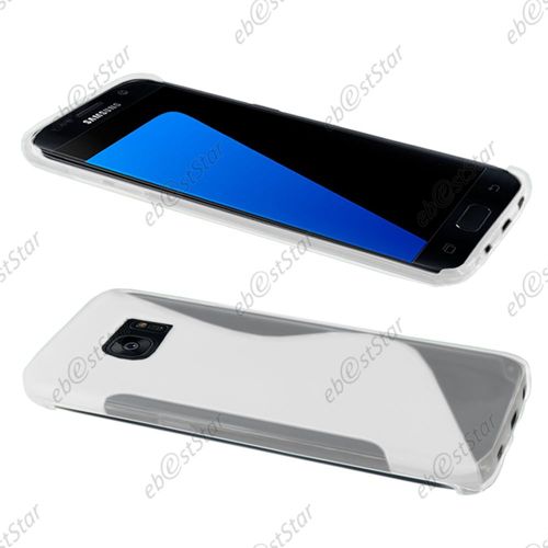 Ebeststar ®  Coque S-Line Silicone Gel Motif Vague Housse Etui Protection Souple Pour Samsung Galaxy S7 Edge Sm-G935f G935, Couleur Transparent [Dimensions Precises De Votre Appareil : 150,9 X 72,6 X 7,7 Mm, Écran 5.5'']