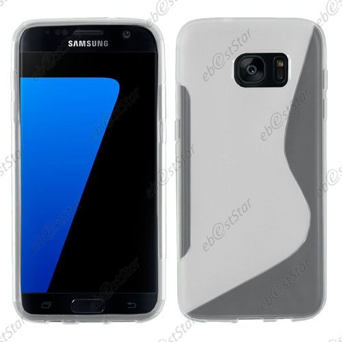 Ebeststar ® Pour Samsung Galaxy S7 Edge Sm-G935f G935 - Housse Etui Coque Silicone Gel Motif S-Line Protection Souple, Couleur Transparent [Dimensions Precises De Votre Appareil : 150,9 X 72,6 X 7,7 Mm, Écran 5.5'']