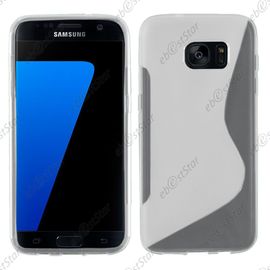 Ebeststar ® Pour Samsung Galaxy S7 Edge Sm-G935f G935 - Housse Etui Coque Silicone Gel Motif S-Line Protection Souple, Couleur Transparent [Dimensions Precises De Votre Appareil : 150,9 X 72,6 X 7,7 Mm, Écran 5.5'']