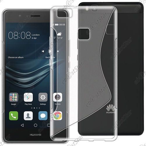 Ebeststar ® Pour Huawei P9 Lite, G9 Lite - Housse Etui Coque Silicone Gel Motif S-Line Protection Souple, Couleur Transparent [Dimensions Precises De Votre Appareil : 146,8 X 72,6 X 7,5 Mm, Écran 5.2'']