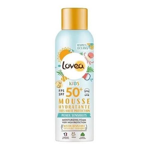 Mousse Solaire Hydratante - Lovea - Kids Fps 50+ - 150 Ml - Vegan - Protection Uv 