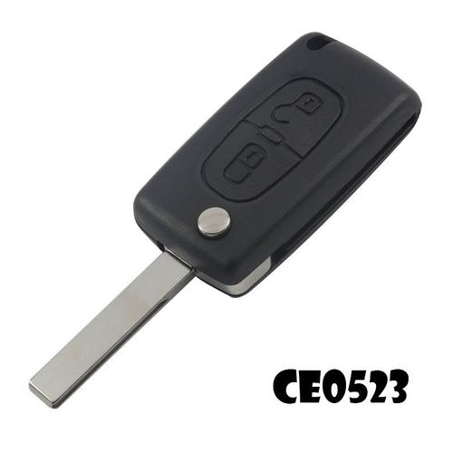Cle Plip 2 Boutons Peugeot 3008 5008 Modèle Ce0523 Lame Avec Rainure Telecommande @Pro-Plip
