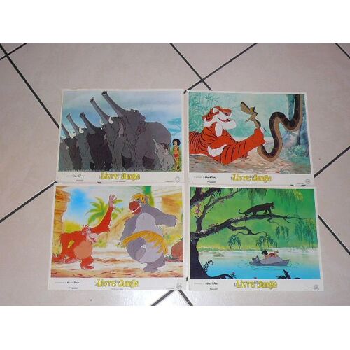 Le Livre De La Jungle - Jeu De 4 Photos - Photo Exploitation Originale Cinema
