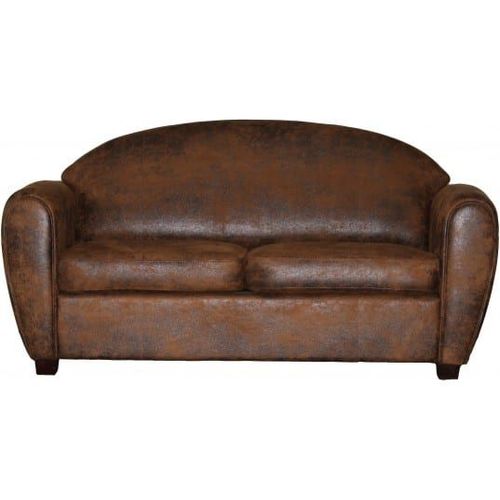 Canapé Lit Werner Canapé 3 Places Convertible Marron 140 Cm