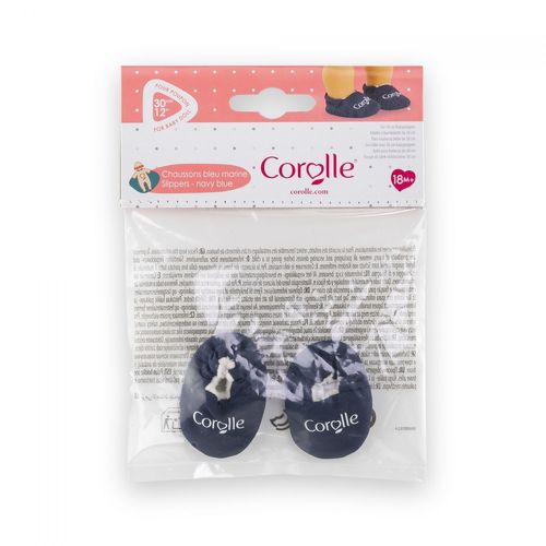 Mes Vêtements De Poupons Corolle BB30 CHAUSSONS BLEU MARINE