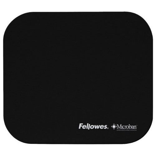 Fellowes 5933907 Tapis de souris en Caoutchouc avec protection antibactérienne Microban Noir