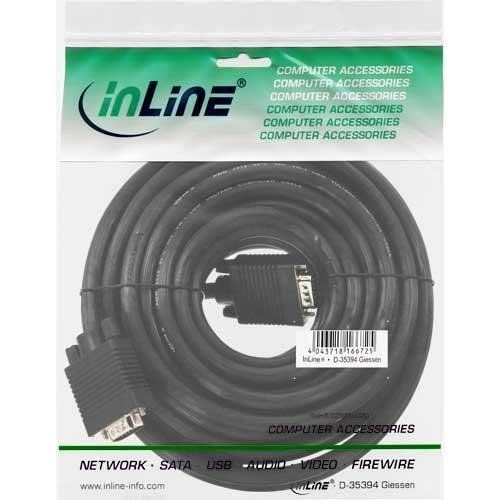 InLine 17745B Câble VGA Noir