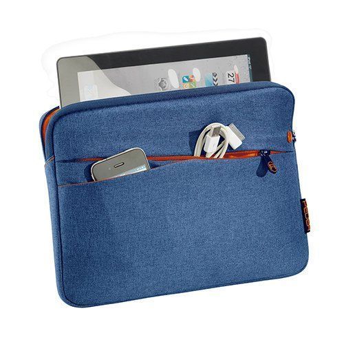 Pedea Etui Pour Tablettes Jusqu'à 10,1 Pouces Avec Accessoires Poche, Bleu