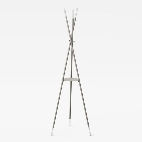 Porte-manteau STILO structure acier couleur gris tourterelle sablé