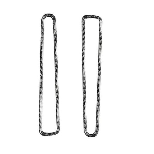 Pour R35 2009-2015 Fibre De Carbone Voiture Fenêtre Côté Air Sortie Cadre Couverture Garniture Autocollant Intérieur Accesso