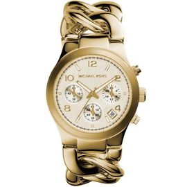 Michael Kors Slim Runway Mk3131 Femme Montre Gold Analogique Métal Nouveau