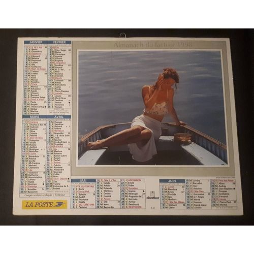 Calendrier Almanach 1998