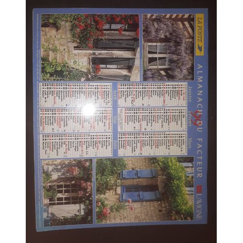 Calendrier Almanach 1999