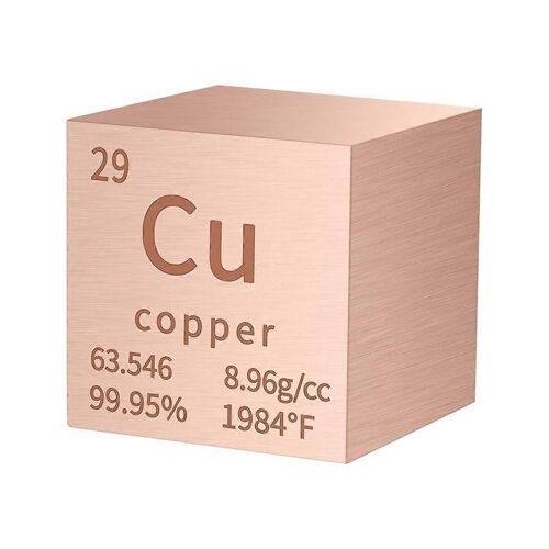 Carrés De Densité Carrés De Cuivre Métal Pur Pour Les Éléments Collections Laboratoire Expérience Tableau Périodique Col