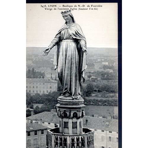 Carte Postale De Lyon (Rhône) Basilique Notre-Dame De Fourvières : Vierge De L'ancienne Eglise (Réf.3478)