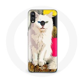 Coque Pour Huawei P20 Lite Turc De Van Chat Blanc Aux Yeux Bleu Et Jaune