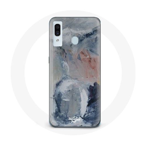 Coque Pour Samsung Galaxy A30 Fond De Texture Abstraite Gris