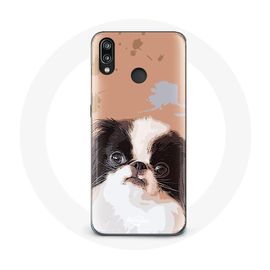 Coque Pour Huawei P20 Lite Épagneul Japonais Noir Et Blanc Race De Chiens