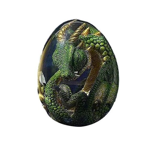Oeuf De Dinosaure En Résine, Cristal Transparent, Sculpture Souvenir, Décoration De Maison, Artisanat, Cadeau Pour Enfants, Nouvelle Collection