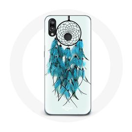 Coque Pour Huawei P20 Lite Attrape Rêve Bleu Fond Blanc