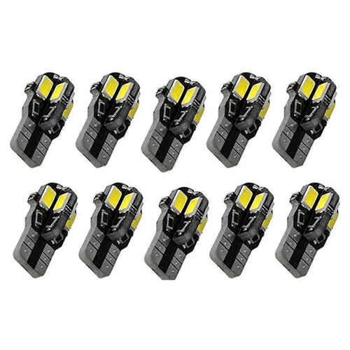 Intérieur De Voiture Coin Ampoule Largeur Lumière Plaque D'immatriculation Lumière Feu De Stationnement Feu De Signalisation Automatique T10 5630 8smd 6000k