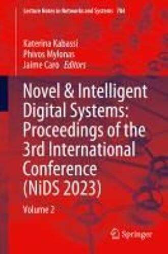 Novel & Intelligent Digital Systems: Proceedings Of The 3rd International Conference (Nids 2023)