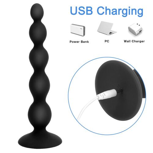 Jouet Sexuel De Perles Anales Pour Hommes Et Femmes, Vibrateur Anal À 10 Vitesses, Massage De La Prostate, Moteur Pour Touristes, Plug Anal, Épaissi, Télécommande