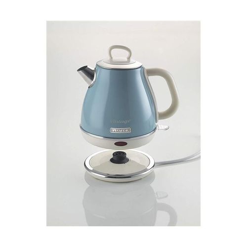 ARIETE Bouilloire Electrique 1L sans fil 1630W bleu Design Vintage Rétro