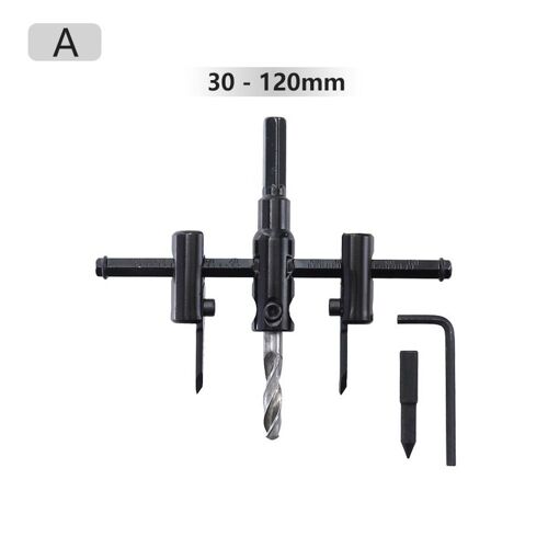 Scie cloche réglable pour le travail du bois, en carbure cémenté, projecteurs de plafond perforés, perçage de trous circulaires 30-120/30-200/30-300MM