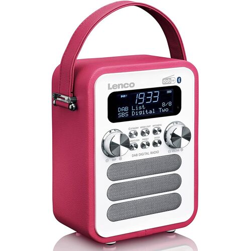 Lenco PDR-051 Radio Portable Dab+ Rétro Rose