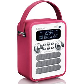 Lenco PDR-051 Radio Portable Dab+ Rétro Rose